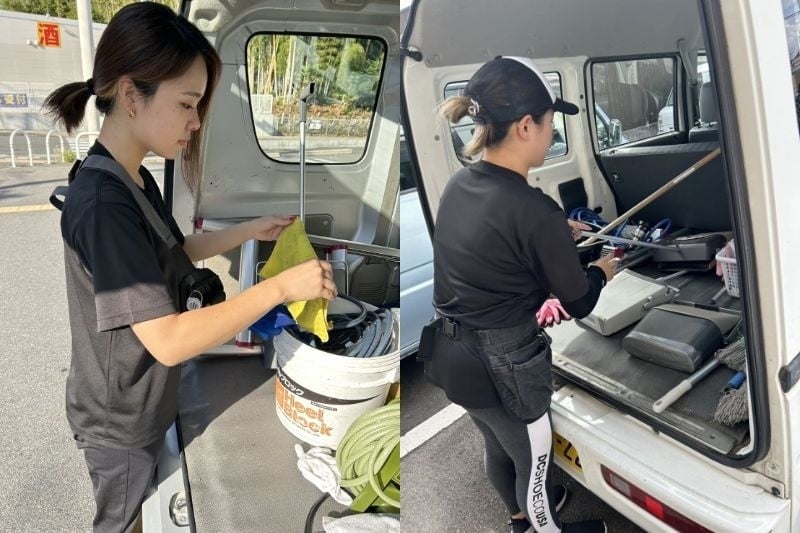 清掃女子